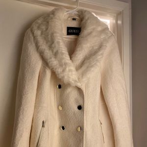 NWT! Vegan Fur Coat by GUESS